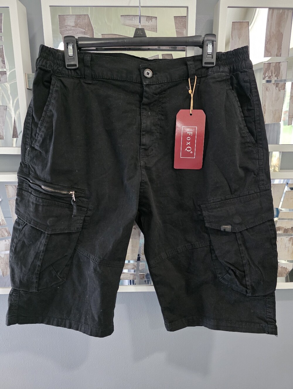Fox Black Men's Cargo Shorts - Casual Utility Style